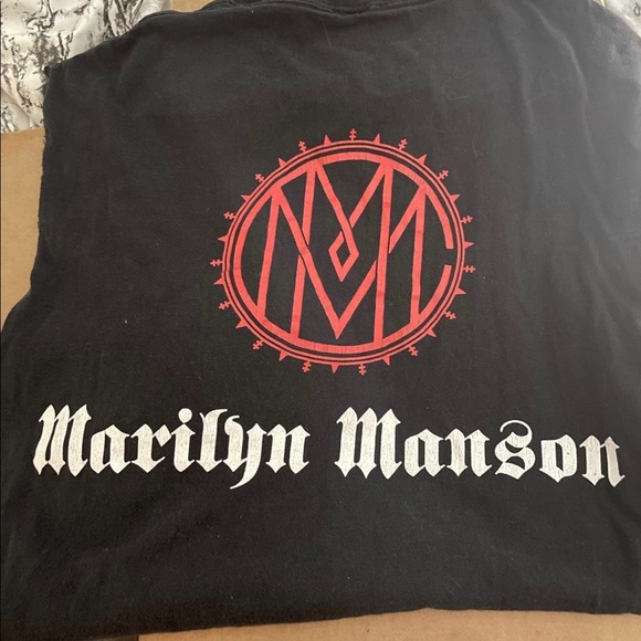 Vintage Y2K RARE Marilyn Manson Shirt “The Celebritarian” - Picture 5 of 6